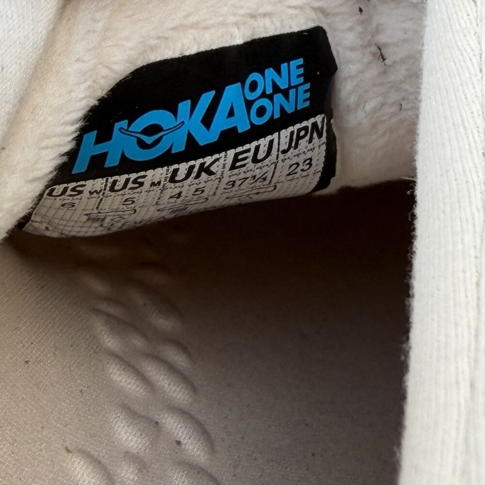 Hoka One Ora Primo Vanilla Off White Slip On Men’s 5/ Women’s 6 - Picture 9 of 12
